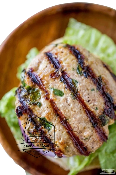 برگر بوقلمون مقوی و خوشمزه